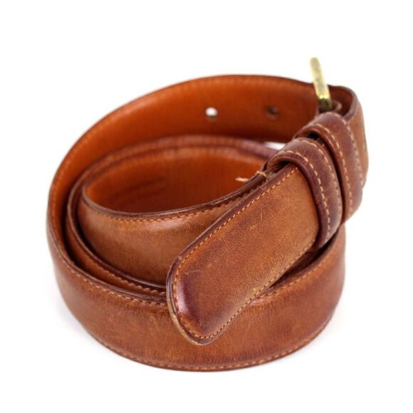 Coach BROWN GENUINE LEATHER 1.25"Wd CASUAL DRESS MEN'S BELT Sz 34/85 (F29 - Picture 5 of 13